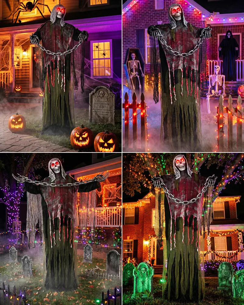 👻 6FT Animated Halloween Skeleton Ghost