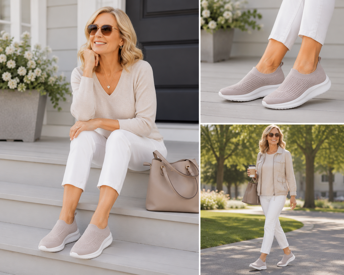 Solevana Knit Lightweight Breathable Sneakers – All-Day Comfort Walking Shoes 👟